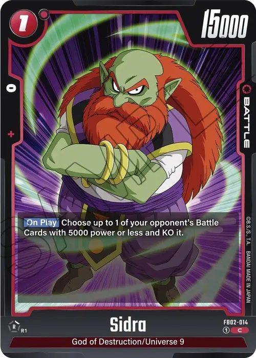 Sidra card art