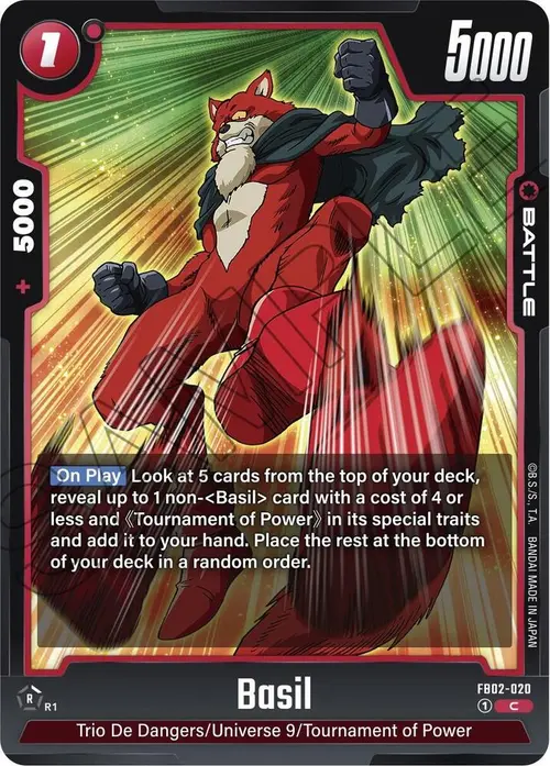 Basil card art