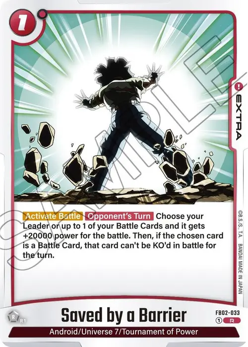 Saved by a Barrier card art