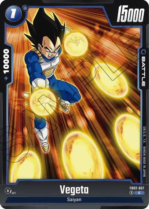 Vegeta card art