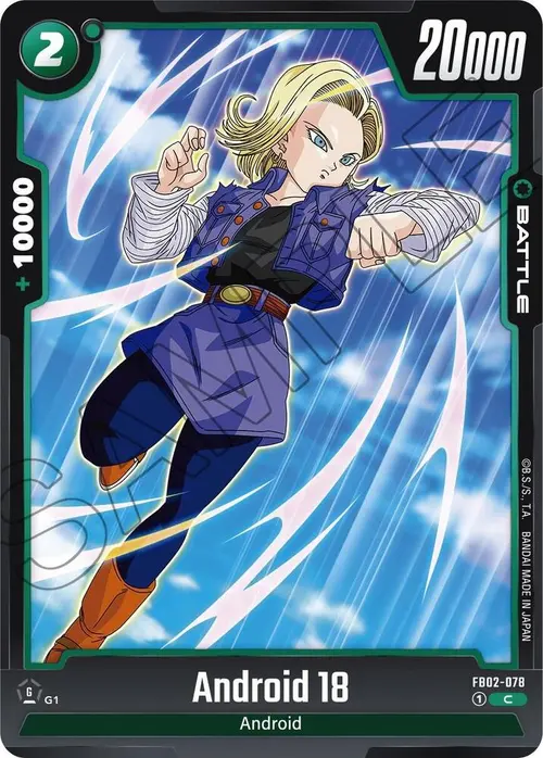 Android 18 card art