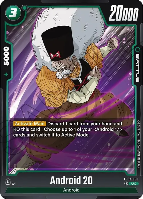 Android 20 card art