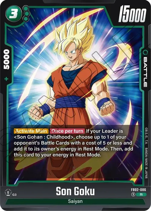 Son Goku card art