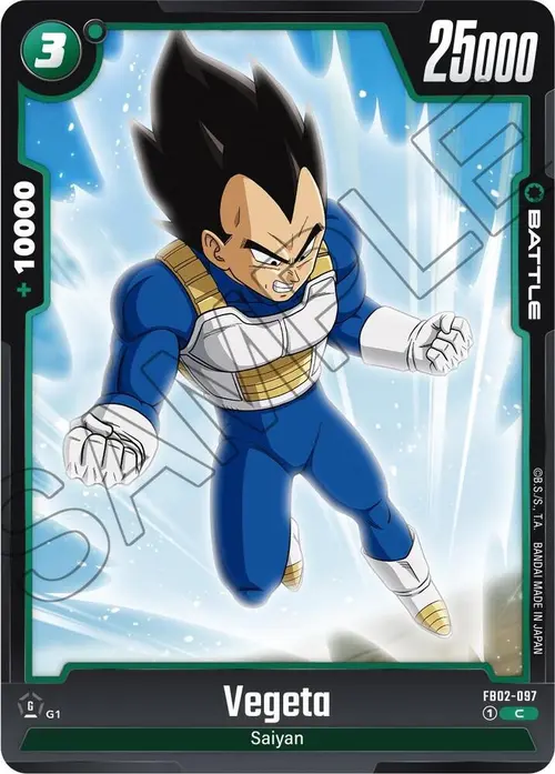 Vegeta card art