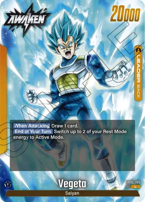 Vegeta card art