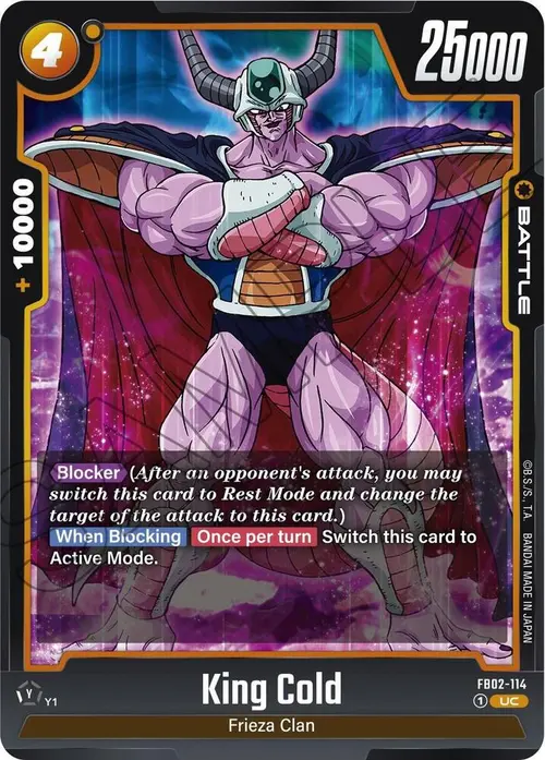 King Cold card art