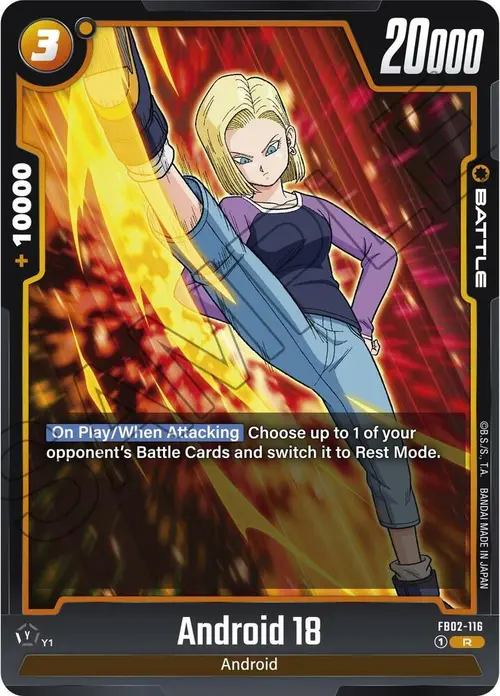 Android 18 card art