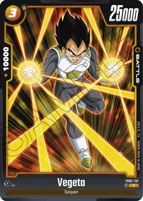 Vegeta card art