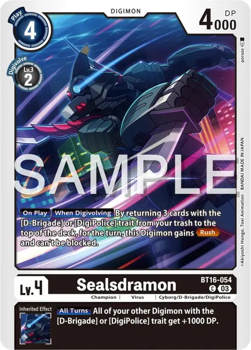 Sealsdramon card art