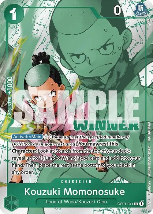 Kouzuki Momonosuke (Winner Pack Vol. 7) card art