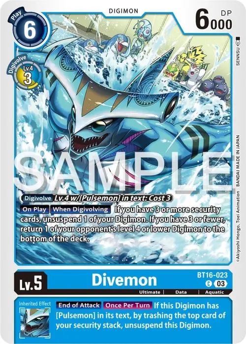 Divemon card art
