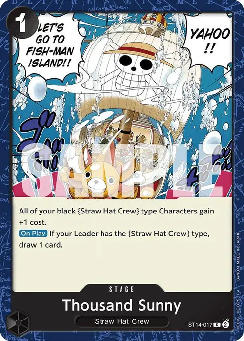 Thousand Sunny card art