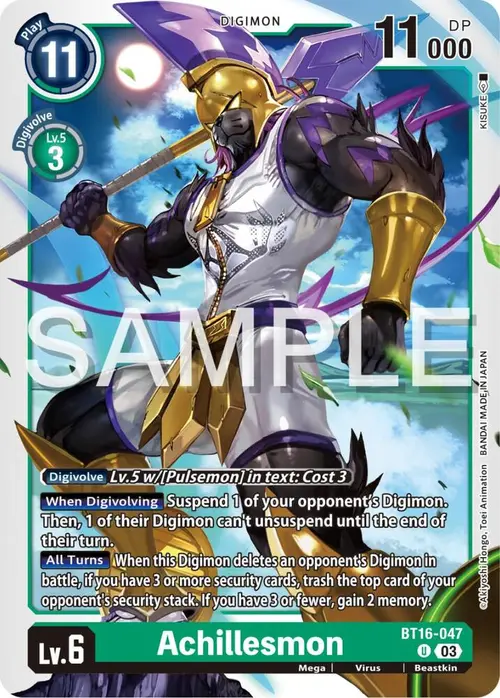Achillesmon card art