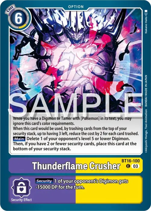 Thunderflame Crusher card art