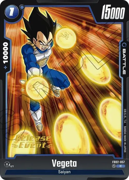 Vegeta card art
