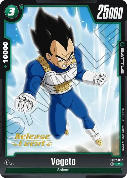 Vegeta card art