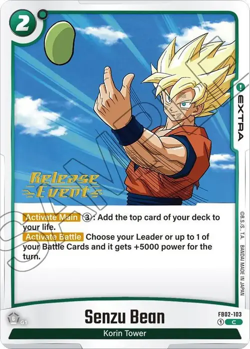 Senzu Bean card art