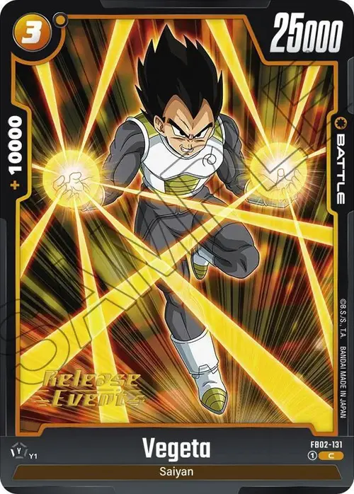 Vegeta card art