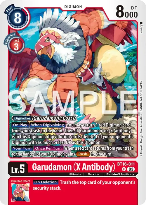 Garudamon (X Antibody) card art