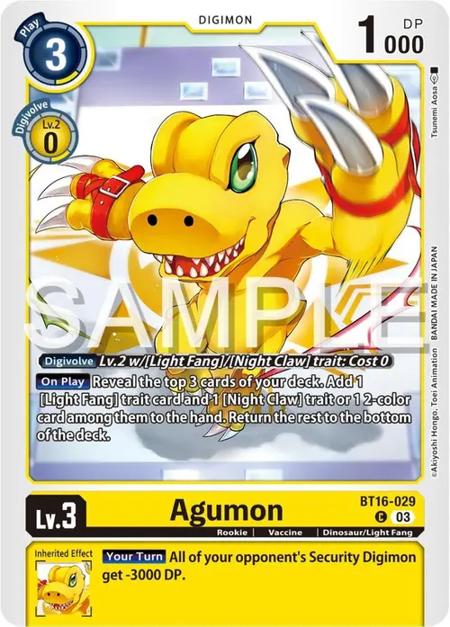 Agumon card art