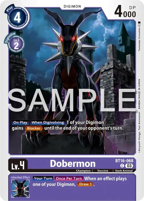 Dobermon card art