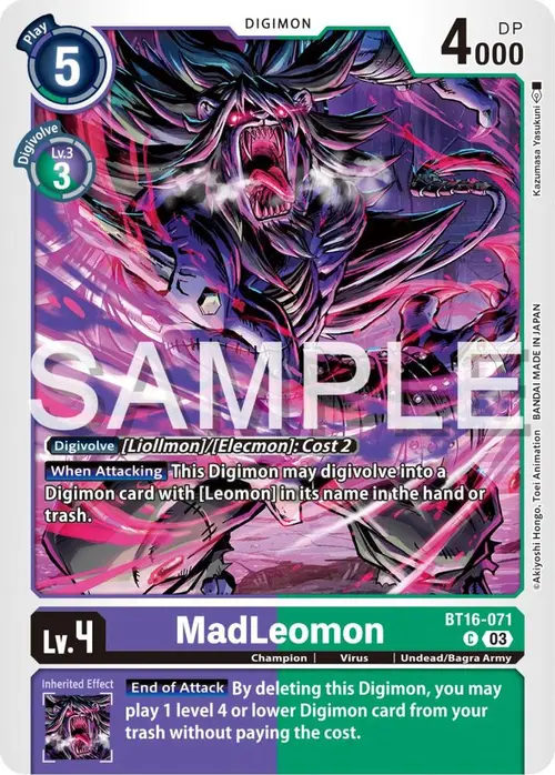 MadLeomon card art