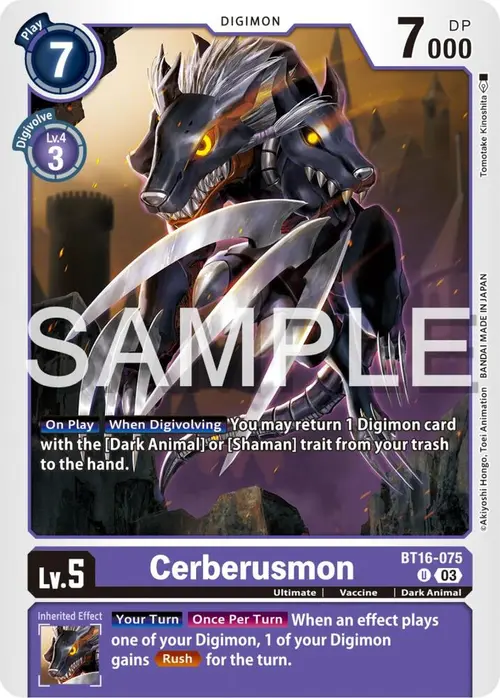 Cerberusmon card art