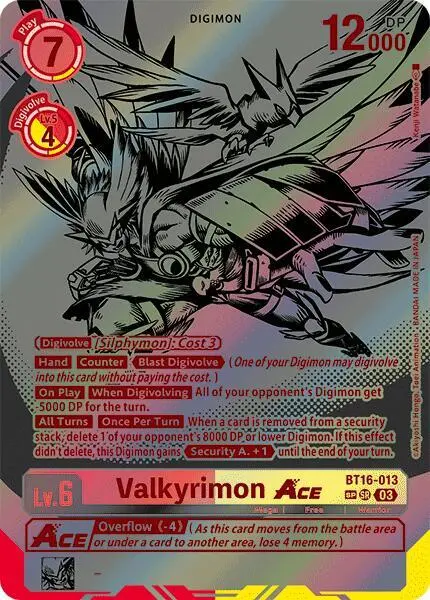 Valkyrimon ACE (Textured) card art