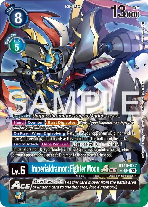 Imperialdramon: Fighter Mode ACE (Alternate Art) card art