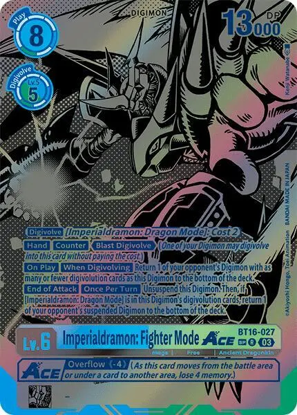 Imperialdramon: Fighter Mode ACE (Textured) card art