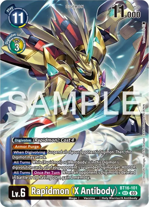 Rapidmon (X Antibody) (Alternate Art) card art