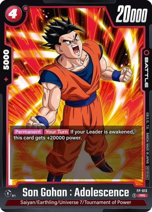 Son Gohan : Adolescence card art