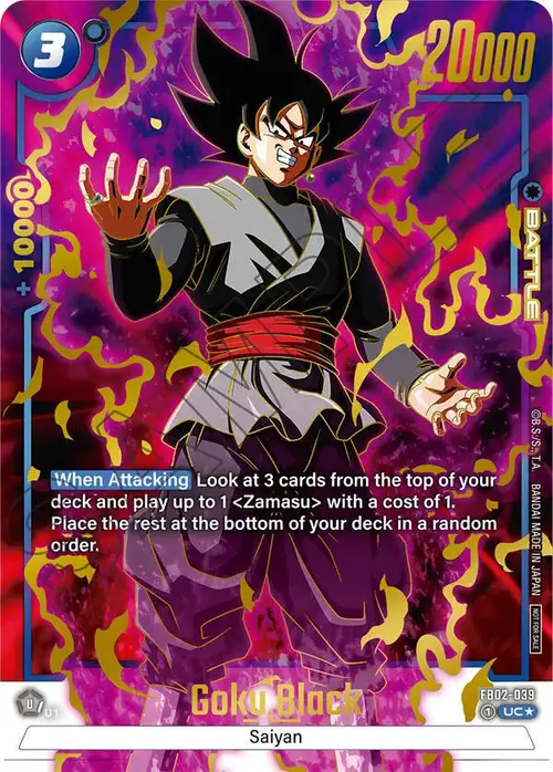Goku Black (Championship Pack 01) (Gold) card art