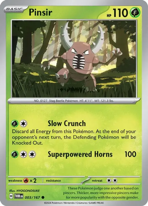 Pinsir - 003/167 card art