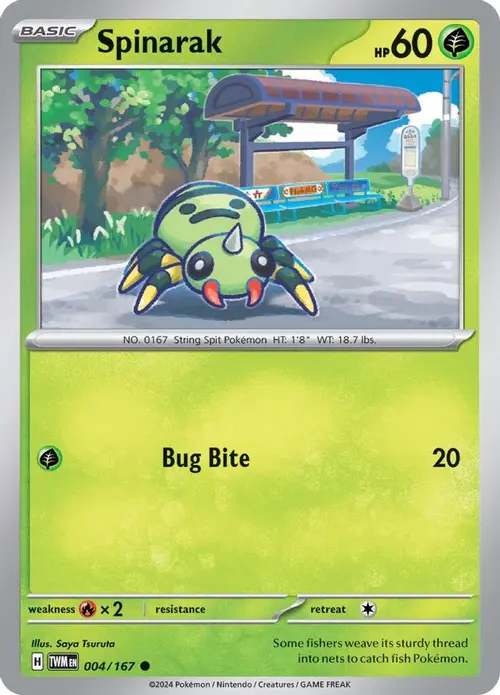 Spinarak card art