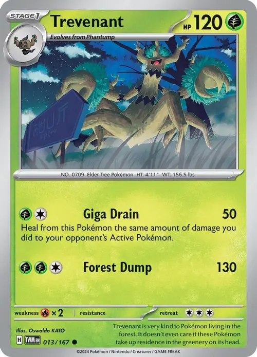Trevenant card art