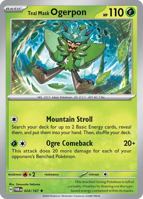 Teal Mask Ogerpon card art