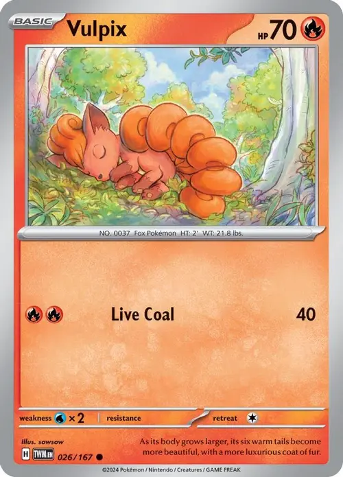 Vulpix card art