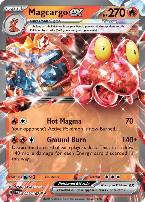 Magcargo ex - 029/167 card art