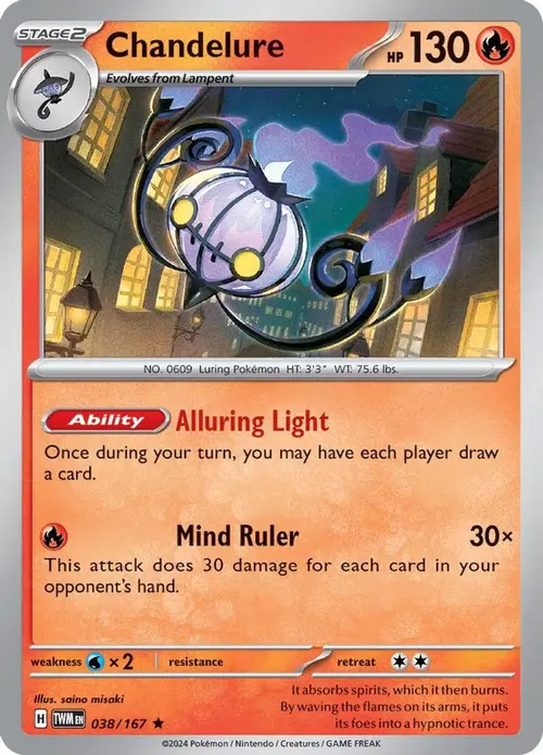 Chandelure card art