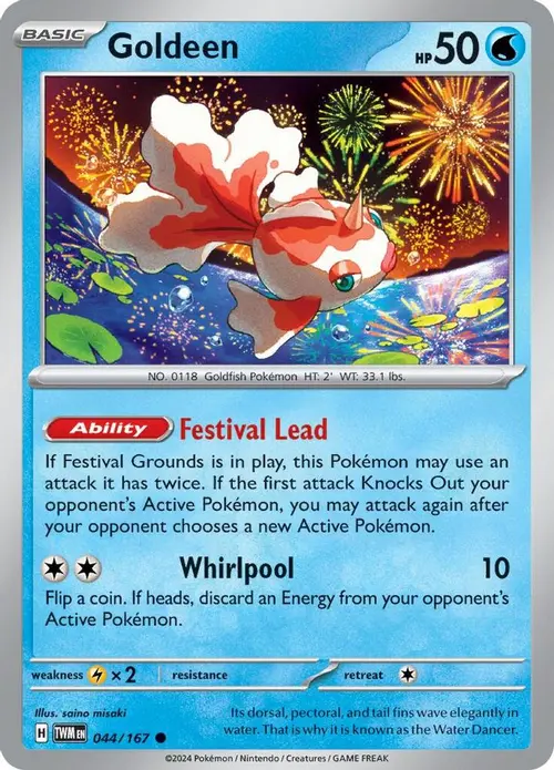 Goldeen card art