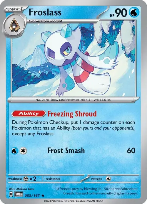 Froslass - 053/167 card art