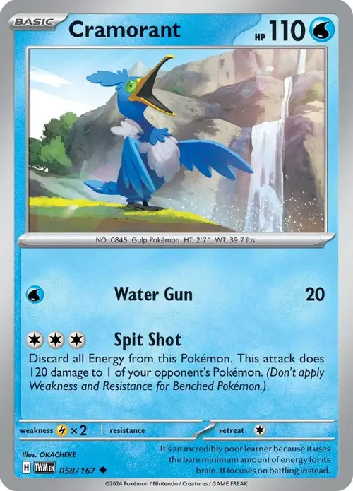 Cramorant - 058/167 card art