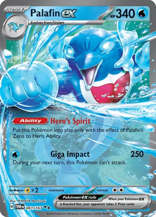 Palafin ex - 061/167 card art