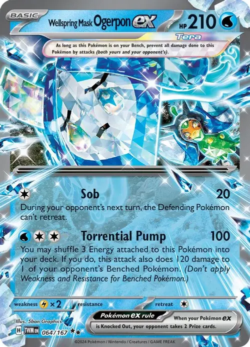 Wellspring Mask Ogerpon ex - 064/167 card art