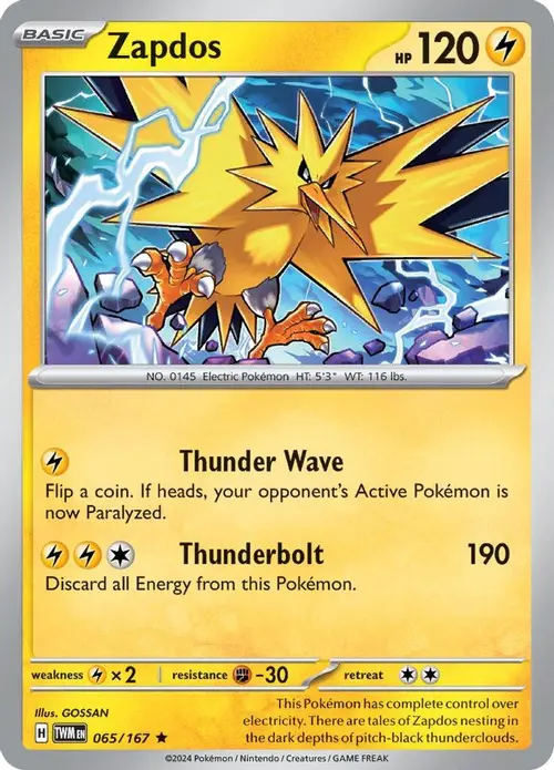 Zapdos card art