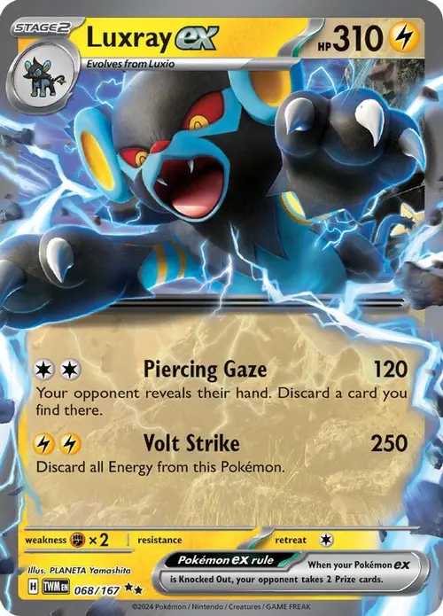 Luxray ex - 068/167 card art