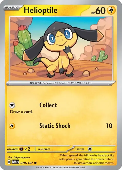 Helioptile card art