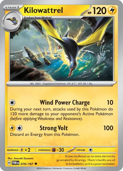 Kilowattrel card art
