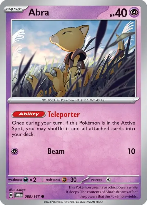 Abra card art